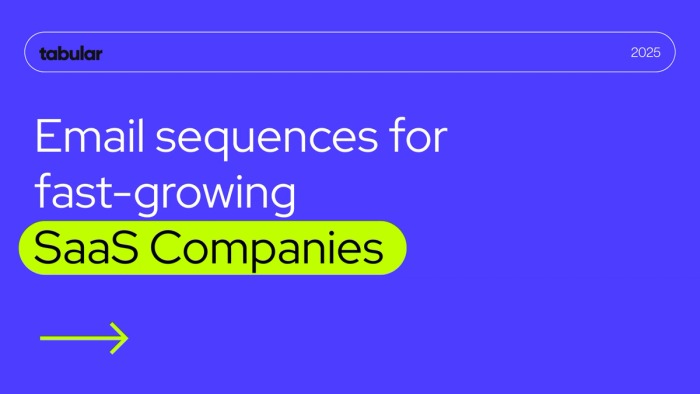 SaaS email sequences.